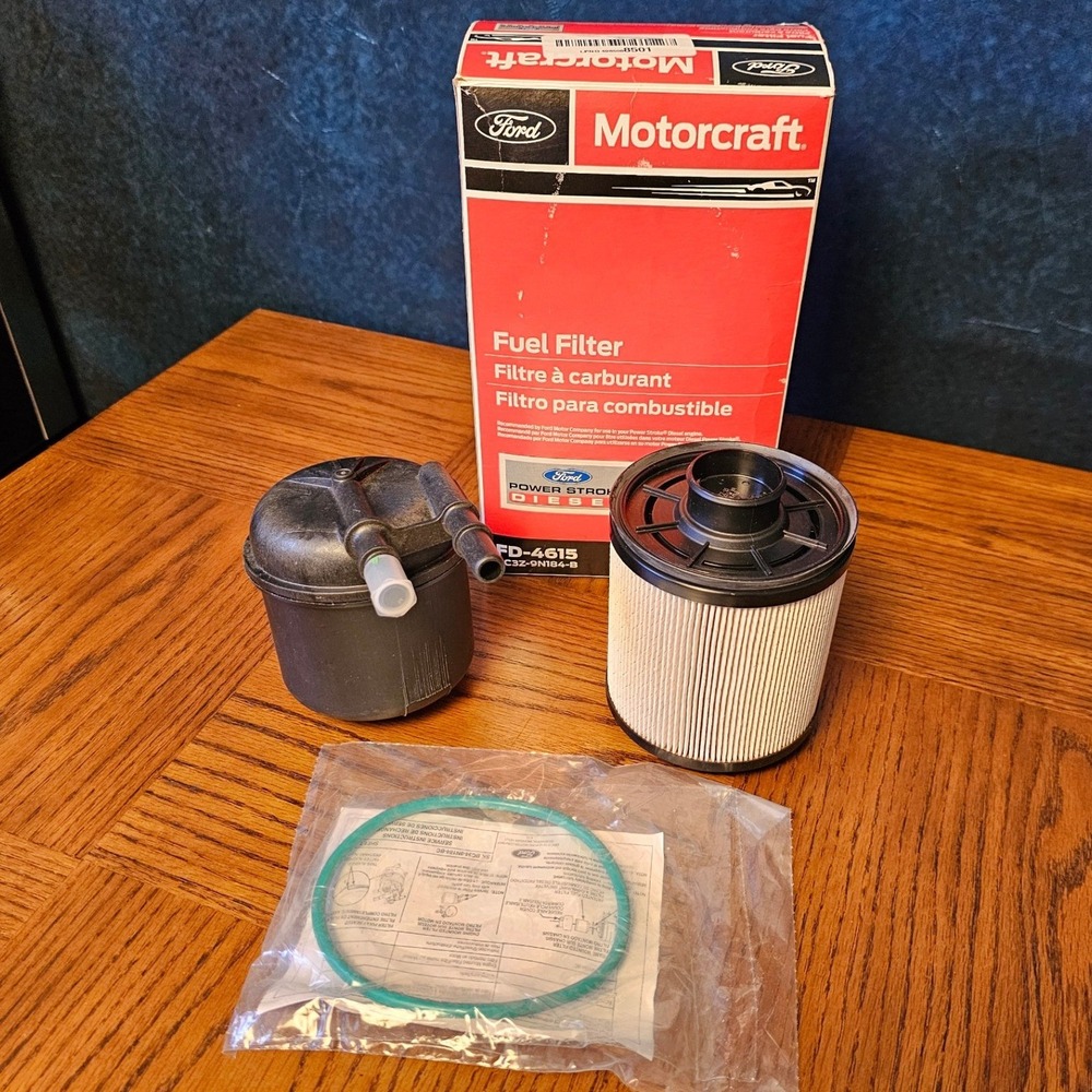 Motorcraft FD-4615 Fuel Filter Kit Ford Power Stroke Diesel BC3Z-9N184-B NEW - Picture 2 of 3